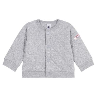 Petit Bateau Cardigan Bambino in Cotone Spesso, Tinta Unita A0ea701 Abbigliamento Giorno Bambino Bambino (Confezione da 1), Grigio, 12 Mesi Petit Bateau Cardigan Bambino in Cotone Spesso, Tinta Unita A0ea701 Abbigliamento Giorno Bambino Bambino (Confezione da 1), Grigio, 12 Mesi