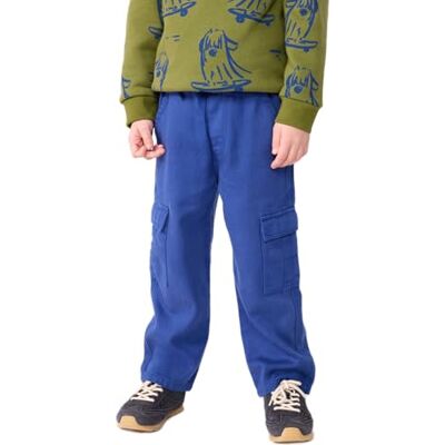 Petit Bateau Pantaloni Cargo Bambino in Lyocell Tinta Unita, Incognito, 6 Anni Petit Bateau Pantaloni Cargo Bambino in Lyocell Tinta Unita, Incognito, 6 Anni