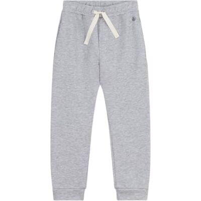 Petit Bateau Pantaloni da Jogging per Bambini in Cotone Tinta Unita, Fumo Cina, 6 Anni Petit Bateau Pantaloni da Jogging per Bambini in Cotone Tinta Unita, Fumo Cina, 6 Anni