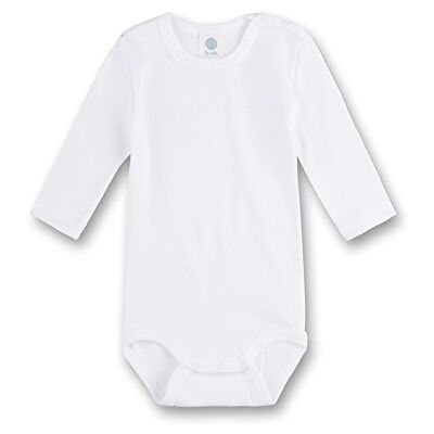 Sanetta Body Basic a maniche lunghe in cotone organico, Bianco (Weiß (Weiss)), 56 Sanetta Body Basic a maniche lunghe in cotone organico, Bianco (Weiß (Weiss)), 56