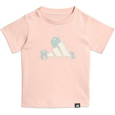 Adidas Mixte Bébé Infant TIRO_NSTER Graphic T-Shirt, Blush Pink, 12-18 Months Adidas Mixte Bébé Infant TIRO_NSTER Graphic T-Shirt, Blush Pink, 12-18 Months