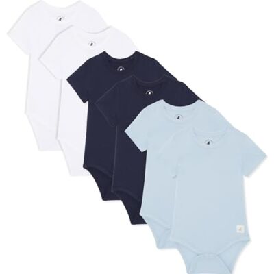 Bear Confezione da 3/6 Body a manica corta per bambini Body unisex in cotone biologico per bambini da 0 a 3 anni Bear Confezione da 3/6 Body a manica corta per bambini Body unisex in cotone biologico per bambini da 0 a 3 anni