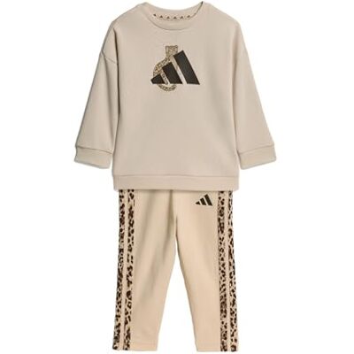 Adidas Bimba 0-24 Animal Leggings Set Track_Suit, Crystal Linen/MULTICOLOR/dark brown, 9-12 Months Adidas Bimba 0-24 Animal Leggings Set Track_Suit, Crystal Linen/MULTICOLOR/dark brown, 9-12 Months