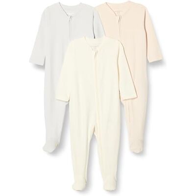 Amazon Essentials Set di 3 piedini unisex per bambini, 3-6 mesi, colore: avorio/rosa pallido/tortora Amazon Essentials Set di 3 piedini unisex per bambini, 3-6 mesi, colore: avorio/rosa pallido/tortora