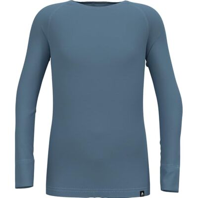 Odlo Active Warm Kids_, Maglietta Unisex Bambini e Ragazzi, Provincial Blue, 92 Odlo Active Warm Kids_, Maglietta Unisex Bambini e Ragazzi, Provincial Blue, 92