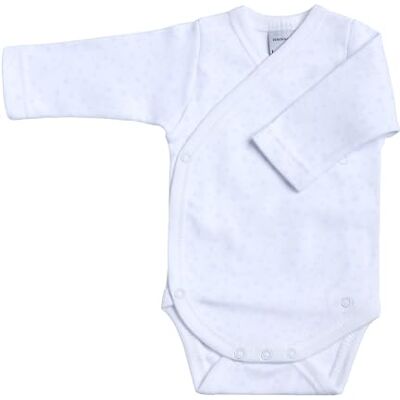 BABIDU Body Neonato a Maniche Lunghe 100% Cotone con Stampa Stelle e Chiusura ad Incrocio, Body Neonato e Prematuro, Tessuto Morbido e Ipoallergenico per Pelli Sensibili, Abbigliamento Unisex BABIDU Body Neonato a Maniche Lunghe 100% Cotone con Stampa Stelle e Chiusura ad Incrocio, Body Neonato e Prematuro, Tessuto Morbido e Ipoallergenico per Pelli Sensibili, Abbigliamento Unisex