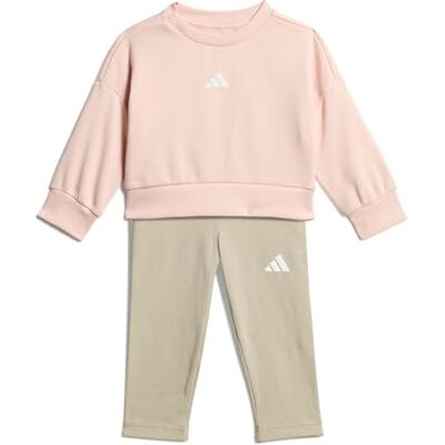 Adidas Mixte bébé SEASONALS SWEAT SET, blush pink/white, 3-6 Months Adidas Mixte bébé SEASONALS SWEAT SET, blush pink/white, 3-6 Months