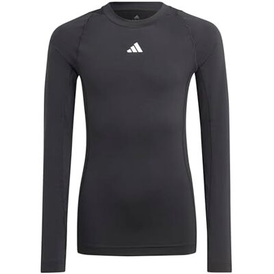 Adidas Bambini e Ragazzi Techfit Aeroready Longsleeve Youth Shirt, Black, 11-12 Years Adidas Bambini e Ragazzi Techfit Aeroready Longsleeve Youth Shirt, Black, 11-12 Years