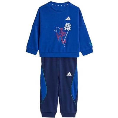 Adidas Unisex Bimbi 0-24 Marvel Spider-Man Jogger Track_Suit, team royal blue/white, 12-18 Months Adidas Unisex Bimbi 0-24 Marvel Spider-Man Jogger Track_Suit, team royal blue/white, 12-18 Months