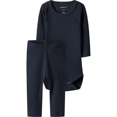 NAME IT Set Nbnkab LS Body Leggings Noos, Dark Sapphire, Numeric_62 Unisex, Sapphire Scuro, Numeric_62 NAME IT Set Nbnkab LS Body Leggings Noos, Dark Sapphire, Numeric_62 Unisex, Sapphire Scuro, Numeric_62