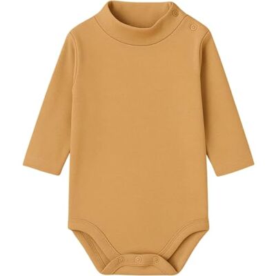 BABIDU Body neonato dolcevita a maniche lunghe 100% cotone, body neonato morbido tessuto traspirante ipoallergenico per pelli sensibili, vestiti unisex per battesimo neonato e bambina BABIDU Body neonato dolcevita a maniche lunghe 100% cotone, body neonato morbido tessuto traspirante ipoallergenico per pelli sensibili, vestiti unisex per battesimo neonato e bambina