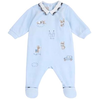 Chicco Tutina Con Apertura Patello, In Ciniglia, Pigiama Bimbo 0-24, Azzurro (4) 1M, 0 mesi Chicco Tutina Con Apertura Patello, In Ciniglia, Pigiama Bimbo 0-24, Azzurro (4) 1M, 0 mesi