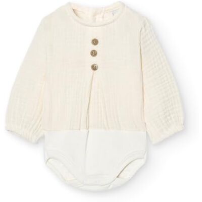 BABIDU Body Neonato a Maniche Lunghe in 100% Cotone, Body Neonato Realizzato in Morbido Tessuto Bambula, Traspirante e Ipoallergenico per Pelli Sensibili, Chiusura con Bottoni BABIDU Body Neonato a Maniche Lunghe in 100% Cotone, Body Neonato Realizzato in Morbido Tessuto Bambula, Traspirante e Ipoallergenico per Pelli Sensibili, Chiusura con Bottoni