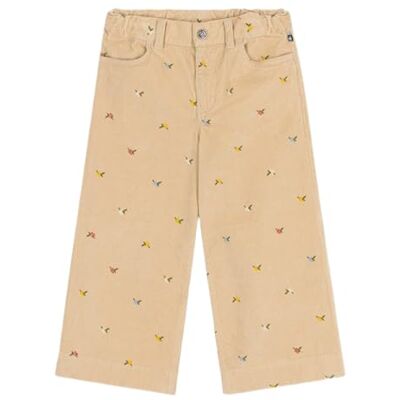 Petit Bateau Pantalone Bambino in Velluto, Anacardio/Multico, 5 Anni Petit Bateau Pantalone Bambino in Velluto, Anacardio/Multico, 5 Anni
