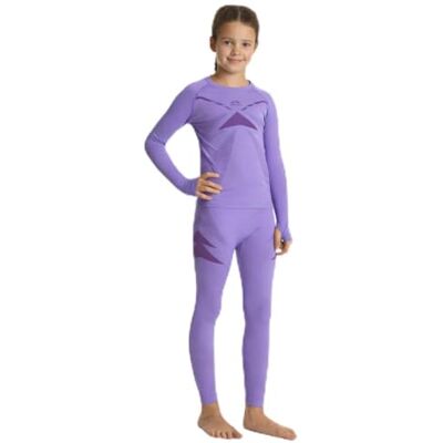 KADVA – Completo Intimo Termico Bambino – AlpineStep Thermo Light Plus Base Layer Viola con Maglia Maniche Lunghe Senza Cuciture e Leggings per Il Freddo – Taglia 128–140 KADVA – Completo Intimo Termico Bambino – AlpineStep Thermo Light Plus Base Layer Viola con Maglia Maniche Lunghe Senza Cuciture e Leggings per Il Freddo – Taglia 128–140