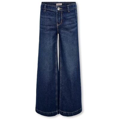 Only Kogcomet Wide DNM Pim Noos Pantaloni da Ragazza, Blu Jeans Scuro, 134 Only Kogcomet Wide DNM Pim Noos Pantaloni da Ragazza, Blu Jeans Scuro, 134