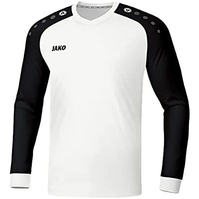 JAKO Champ 2.0 LA, Maglietta Bambini, Bianco/Nero, 152 JAKO Champ 2.0 LA, Maglietta Bambini, Bianco/Nero, 152