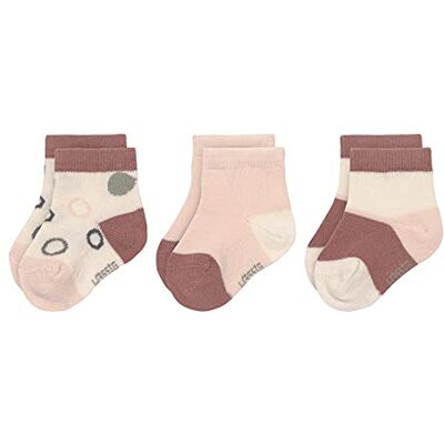 Lässig Calzini da ginnastica per bambini Set di 3/ Bianco sporco/Rosa cipria Taglia 19-22 Lässig Calzini da ginnastica per bambini Set di 3/ Bianco sporco/Rosa cipria Taglia 19-22