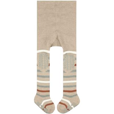 Falke Multi Stripe B Ti cotone con suola in gomma 1 pezzo, Collant Unisex Bimbi 0-24, Beige Sand Melange 4651, 74-80 Falke Multi Stripe B Ti cotone con suola in gomma 1 pezzo, Collant Unisex Bimbi 0-24, Beige Sand Melange 4651, 74-80
