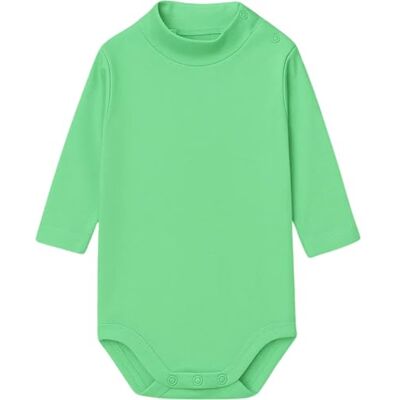 BABIDU Body neonato dolcevita a maniche lunghe 100% cotone, body neonato morbido tessuto traspirante ipoallergenico per pelli sensibili, vestiti unisex per battesimo neonato e bambina BABIDU Body neonato dolcevita a maniche lunghe 100% cotone, body neonato morbido tessuto traspirante ipoallergenico per pelli sensibili, vestiti unisex per battesimo neonato e bambina