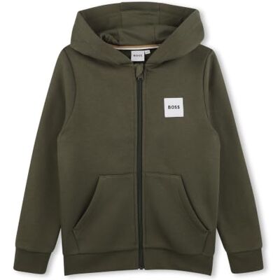 Boss , Felpa Aperta con Cappuccio, Bambino Boss , Felpa Aperta con Cappuccio, Bambino