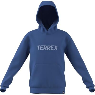 Adidas Mixte Enfant Terrex Kids Multi Logo Hoodie, Ray Blue, 11-12 Years Adidas Mixte Enfant Terrex Kids Multi Logo Hoodie, Ray Blue, 11-12 Years