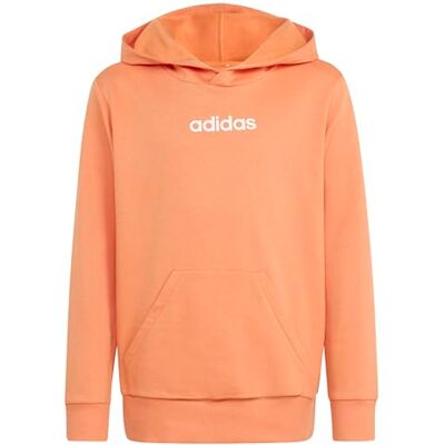Adidas Mixte Enfant Essentials Hoodie, Dusky Orange/White, 15-16 Years Adidas Mixte Enfant Essentials Hoodie, Dusky Orange/White, 15-16 Years
