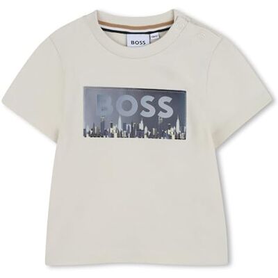 Boss T-Shirt Baby Boys, Beige, Beige, 9 Mesi Boss T-Shirt Baby Boys, Beige, Beige, 9 Mesi