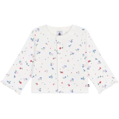 Petit Bateau 01 Cardigan in Cotone con Stampa Floreale, Multicolore con Stampa Floreale, Colore: Bianco, Confezione da 1, Bianco Multicolore, 3 Anni Petit Bateau 01 Cardigan in Cotone con Stampa Floreale, Multicolore con Stampa Floreale, Colore: Bianco, Confezione da 1, Bianco Multicolore, 3 Anni