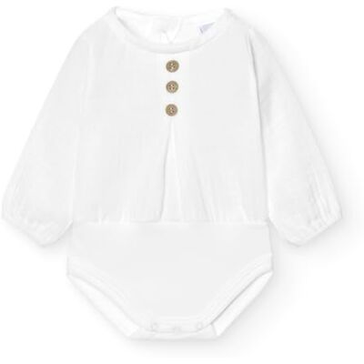 BABIDU Body Neonato a Maniche Lunghe in 100% Cotone, Body Neonato Realizzato in Morbido Tessuto Bambula, Traspirante e Ipoallergenico per Pelli Sensibili, Chiusura con Bottoni BABIDU Body Neonato a Maniche Lunghe in 100% Cotone, Body Neonato Realizzato in Morbido Tessuto Bambula, Traspirante e Ipoallergenico per Pelli Sensibili, Chiusura con Bottoni