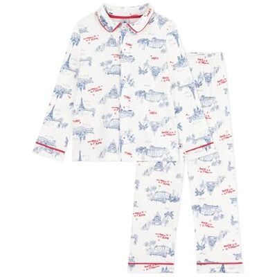 Petit Bateau A0clx, Pigiama Bambino, Bianco/Multicolore, 3 Anni Petit Bateau A0clx, Pigiama Bambino, Bianco/Multicolore, 3 Anni