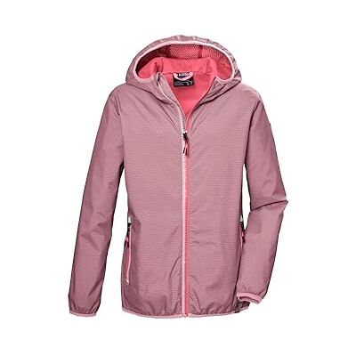 Killtec Bambine e ragazze Giacca funzionale/antipioggia con cappuccio KOS 138 GRLS JCKT, rosenholz, 140, Killtec Bambine e ragazze Giacca funzionale/antipioggia con cappuccio KOS 138 GRLS JCKT, rosenholz, 140,