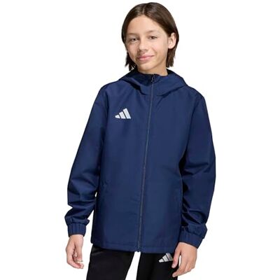 Adidas Unisex Bambini e ragazzi Entrada26 All Weather Kids Coat, team navy blue 2/white, 13-14 Years Adidas Unisex Bambini e ragazzi Entrada26 All Weather Kids Coat, team navy blue 2/white, 13-14 Years