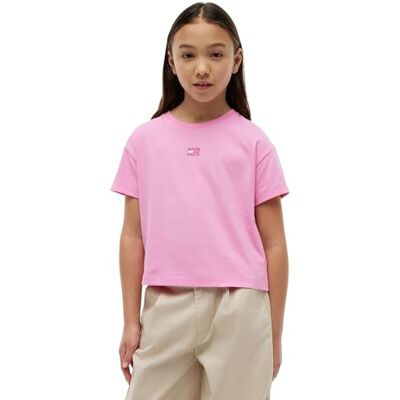 Tommy Hilfiger Tonal Flag Tee S/S Altre T-Shirt, Rosa (Margarita Rosa), 12 Anni per Ragazze Tommy Hilfiger Tonal Flag Tee S/S Altre T-Shirt, Rosa (Margarita Rosa), 12 Anni per Ragazze