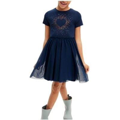 Desigual Vest_Aitana, Vestiti Ragazze, Blue, Desigual Vest_Aitana, Vestiti Ragazze, Blue,