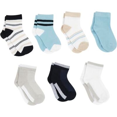 Prénatal , 7 Paia Calzini Bambino e Bambina, in Morbido Cotone, Diversi Colori Inclusi Prénatal , 7 Paia Calzini Bambino e Bambina, in Morbido Cotone, Diversi Colori Inclusi