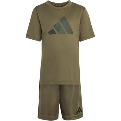 Adidas Unisex Bambini e ragazzi Sport Seasonals Camo Sport Set Little Kids Track_Suit, olive strata/night cargo/jungle ink, 6-7 Years Adidas Unisex Bambini e ragazzi Sport Seasonals Camo Sport Set Little Kids Track_Suit, olive strata/night cargo/jungle ink, 6-7 Years