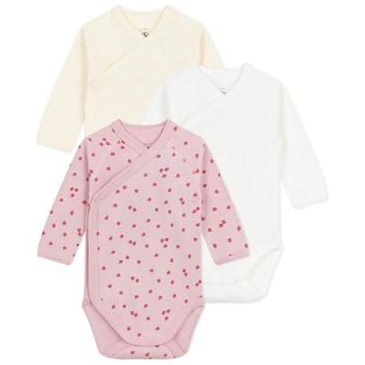 Petit Bateau Set di body da donna a maniche lunghe in cotone stampato per neonato, 98, Multicolore, N46 Petit Bateau Set di body da donna a maniche lunghe in cotone stampato per neonato, 98, Multicolore, N46