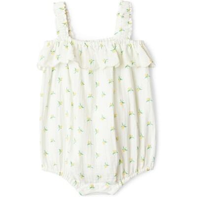 Amazon Essentials x Sofia Grainge Tutina Senza Maniche in Garza di Cotone Bimba 0-24, Limone Avorio, 3-6 mesi Amazon Essentials x Sofia Grainge Tutina Senza Maniche in Garza di Cotone Bimba 0-24, Limone Avorio, 3-6 mesi