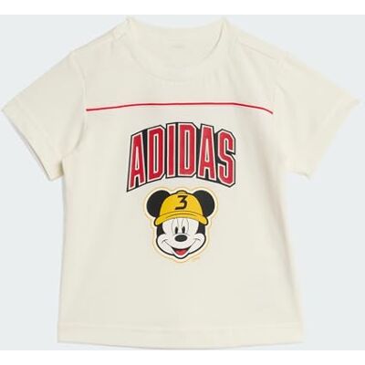 Adidas Mixte Bébé Disney Mickey Mouse Tee, off White/Pure Ruby, 18-24 Months Adidas Mixte Bébé Disney Mickey Mouse Tee, off White/Pure Ruby, 18-24 Months