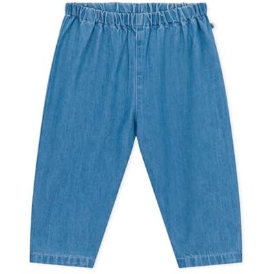Petit Bateau , Pantaloni Bimbo 0-24, Blu Denim Clair, 6 mesi Petit Bateau , Pantaloni Bimbo 0-24, Blu Denim Clair, 6 mesi