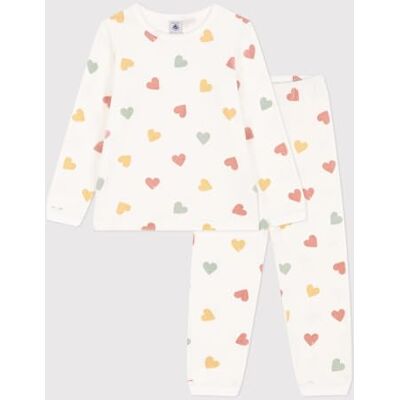Petit Bateau , Pigiama Bambine e ragazze, Bianco Marshmallow/Multicolore, 6 anni Petit Bateau , Pigiama Bambine e ragazze, Bianco Marshmallow/Multicolore, 6 anni