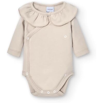 BABIDU Body Neonato Incrociato a Maniche Lunghe 100% Cotone con Volant, Body Neonato e Prematuro, Tessuto Morbido e Ipoallergenico, Abbigliamento Unisex per Neonato e Bambina BABIDU Body Neonato Incrociato a Maniche Lunghe 100% Cotone con Volant, Body Neonato e Prematuro, Tessuto Morbido e Ipoallergenico, Abbigliamento Unisex per Neonato e Bambina