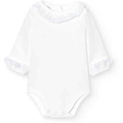 BABIDU Body Neonato Manica Lunga 100% Cotone con Colletto Prato con Pizzo, Body Neonato Realizzato in Morbido Tessuto Anallergico e Traspirante, Abbigliamento Unisex Neonato e Bambina, Prima Indossata BABIDU Body Neonato Manica Lunga 100% Cotone con Colletto Prato con Pizzo, Body Neonato Realizzato in Morbido Tessuto Anallergico e Traspirante, Abbigliamento Unisex Neonato e Bambina, Prima Indossata