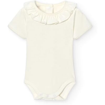 BABIDU Body Neonato Manica Corta Collo a Volant 100% Cotone, Body Neonato Tessuto Anallergico Morbido e Traspirante per Pelli Sensibili, Prima Indossata, Abbigliamento Unisex Neonato e Bambina BABIDU Body Neonato Manica Corta Collo a Volant 100% Cotone, Body Neonato Tessuto Anallergico Morbido e Traspirante per Pelli Sensibili, Prima Indossata, Abbigliamento Unisex Neonato e Bambina