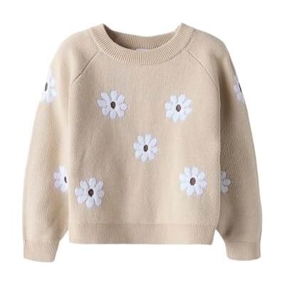 NAME IT Ragazza Nmfleia LS Knit, Peyote, 110 cm NAME IT Ragazza Nmfleia LS Knit, Peyote, 110 cm