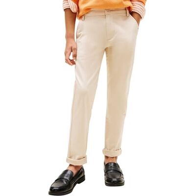 Tommy Hilfiger Bambino Pantaloni Chino 1985 Regular Fit, Beige (Classic Beige), 5 Anni Tommy Hilfiger Bambino Pantaloni Chino 1985 Regular Fit, Beige (Classic Beige), 5 Anni