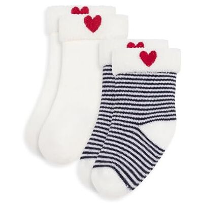 Petit Bateau Set di calzini per neonati in cotone ricamato, 00, accessori unisex per neonati, confezione da 1, multicolore, 15-18 Petit Bateau Set di calzini per neonati in cotone ricamato, 00, accessori unisex per neonati, confezione da 1, multicolore, 15-18