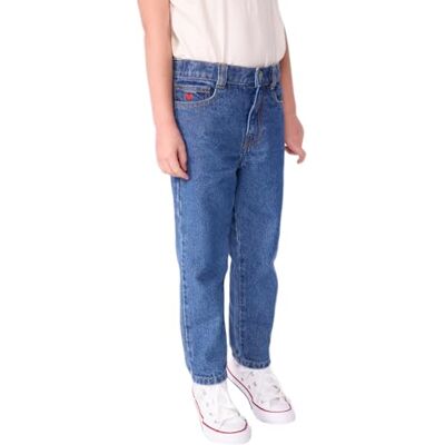 Petit Bateau Pantaloni da Bambino in Denim, Denim Medio, 3 Anni Petit Bateau Pantaloni da Bambino in Denim, Denim Medio, 3 Anni