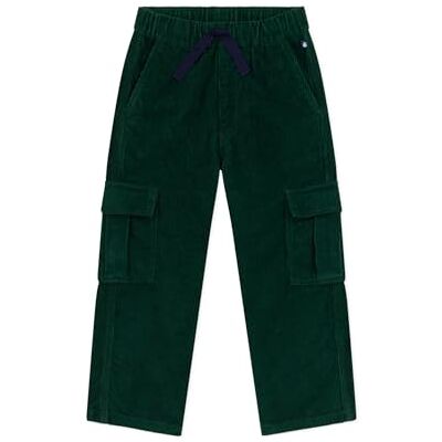 Petit Bateau Pantaloni Cargo per Bambini in Velluto Tinta Unita, Salice, 12 Anni Petit Bateau Pantaloni Cargo per Bambini in Velluto Tinta Unita, Salice, 12 Anni